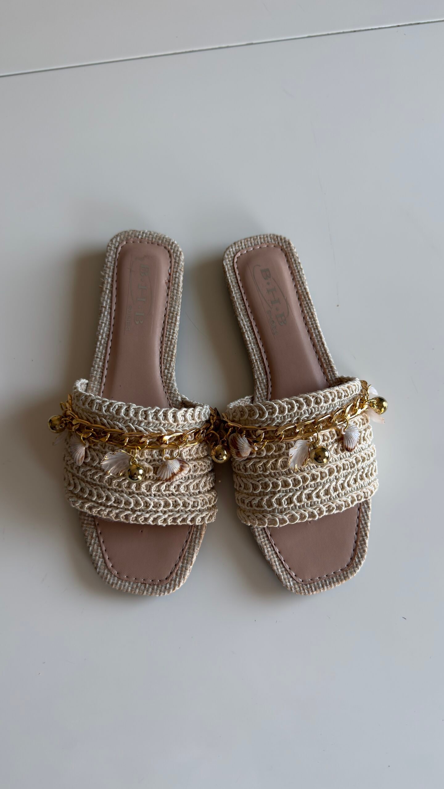 Mules à Bride coquillage